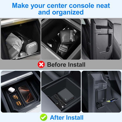 Tesla Model 3 Model Y Center Console Organizer Tray HL JP 3pcs