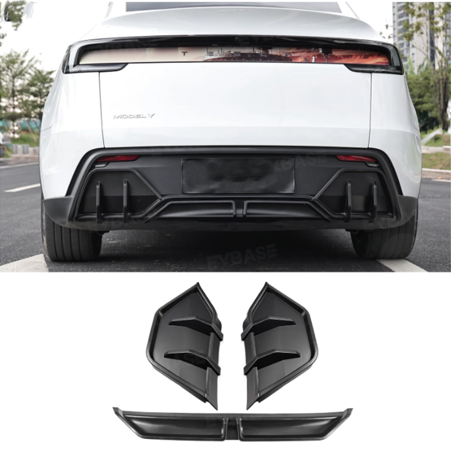 Tesla Model Y Juniper Rear Diffuser Sporty Aerodynamic Rear Bumper Lip