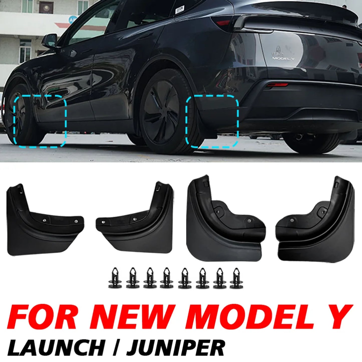 Tesla Model Y TPE Mud flaps