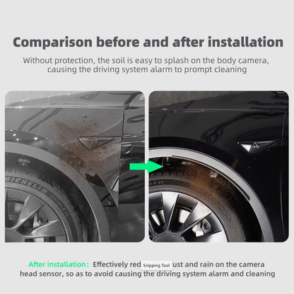 Tesla Model Y 3 Fender Flares Wheel Eyebrow Arch Mudguard Cover Matte black