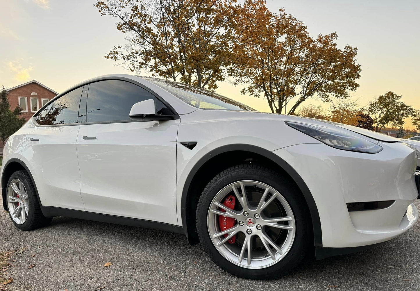 Tesla Model Y Brake Caliper Aluminum Cover Red