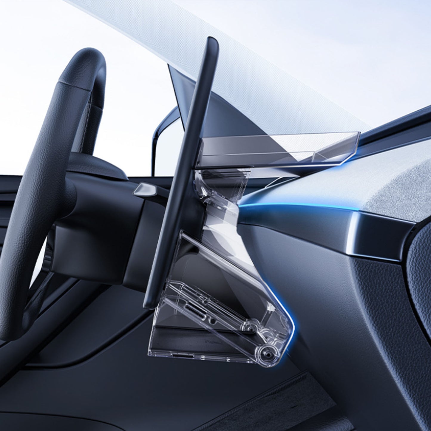 Tesla Model Y Model 3 Highland/Juniper Under Screen Storage Box Behind Screen Holder Hidden Shelf Tray