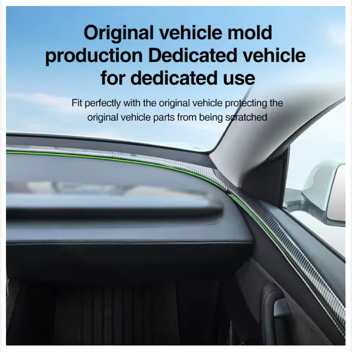Model Y Juniper Dashboard and Door Ambient Light Cover 8 Pcs