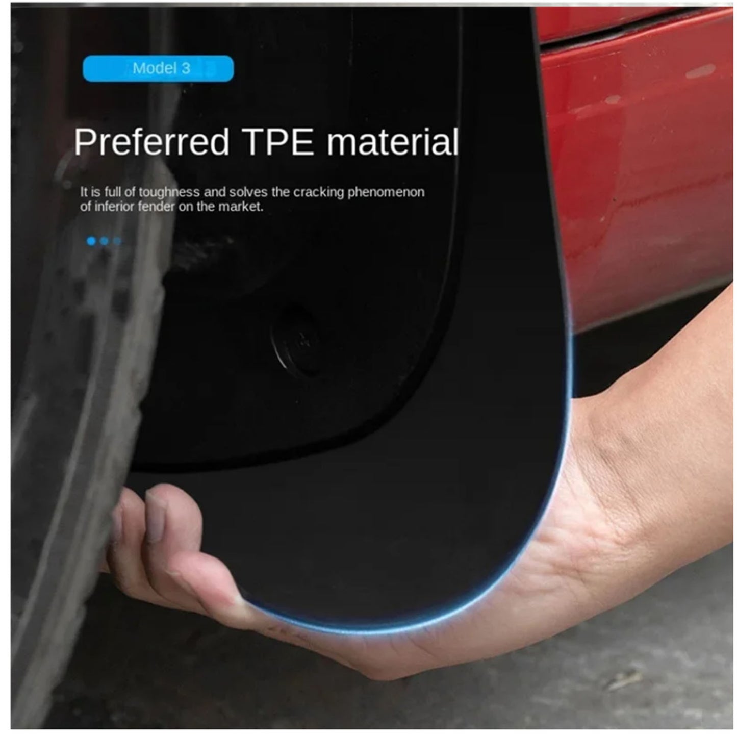 Tesla Model 3 highland TPE Mud flaps