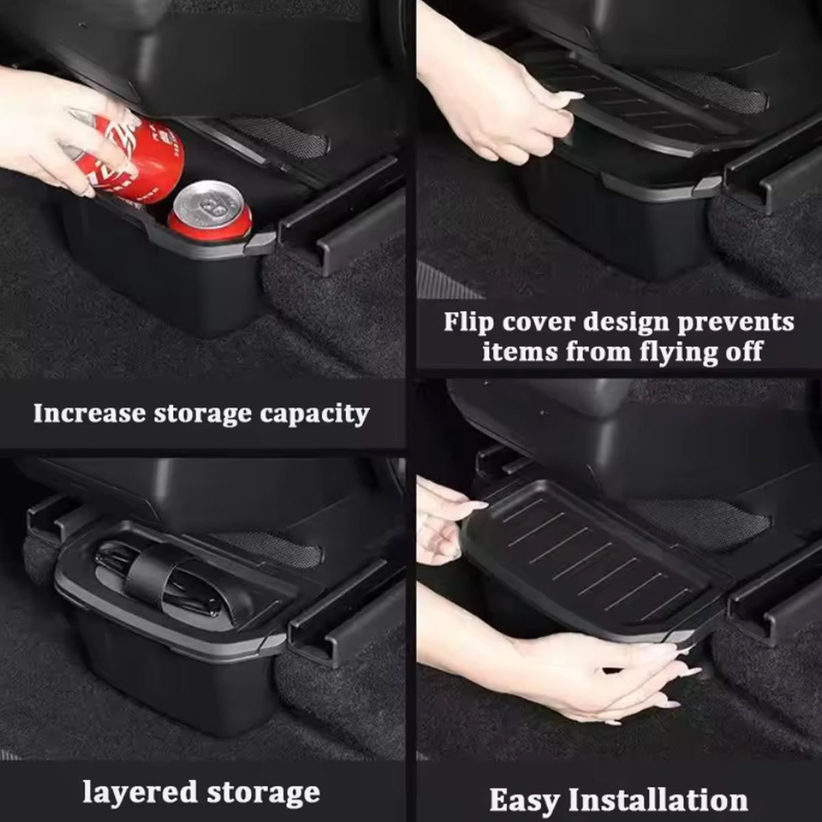 Model Y Second Row Storage Box Organizer