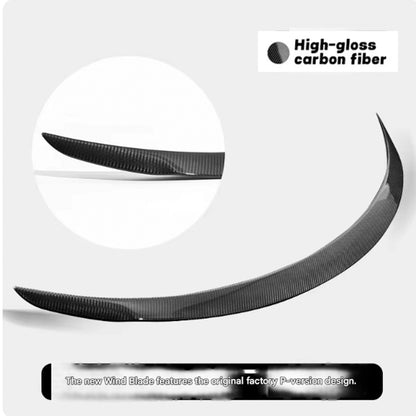 Real Carbon Fiber Rear Spoiler For Tesla Model 3 Y 2018-2028 Performance Sport Style