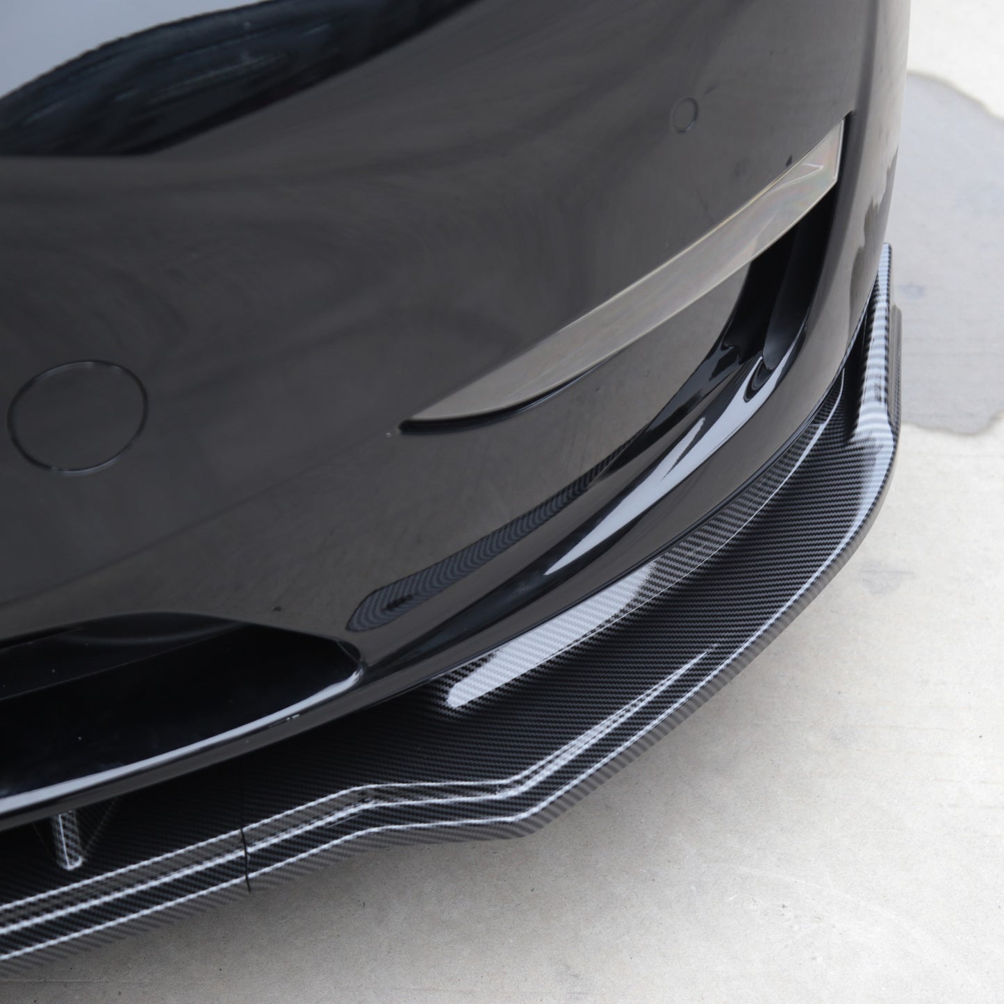 Tesla Model Y Front Bumper Lip Spoiler