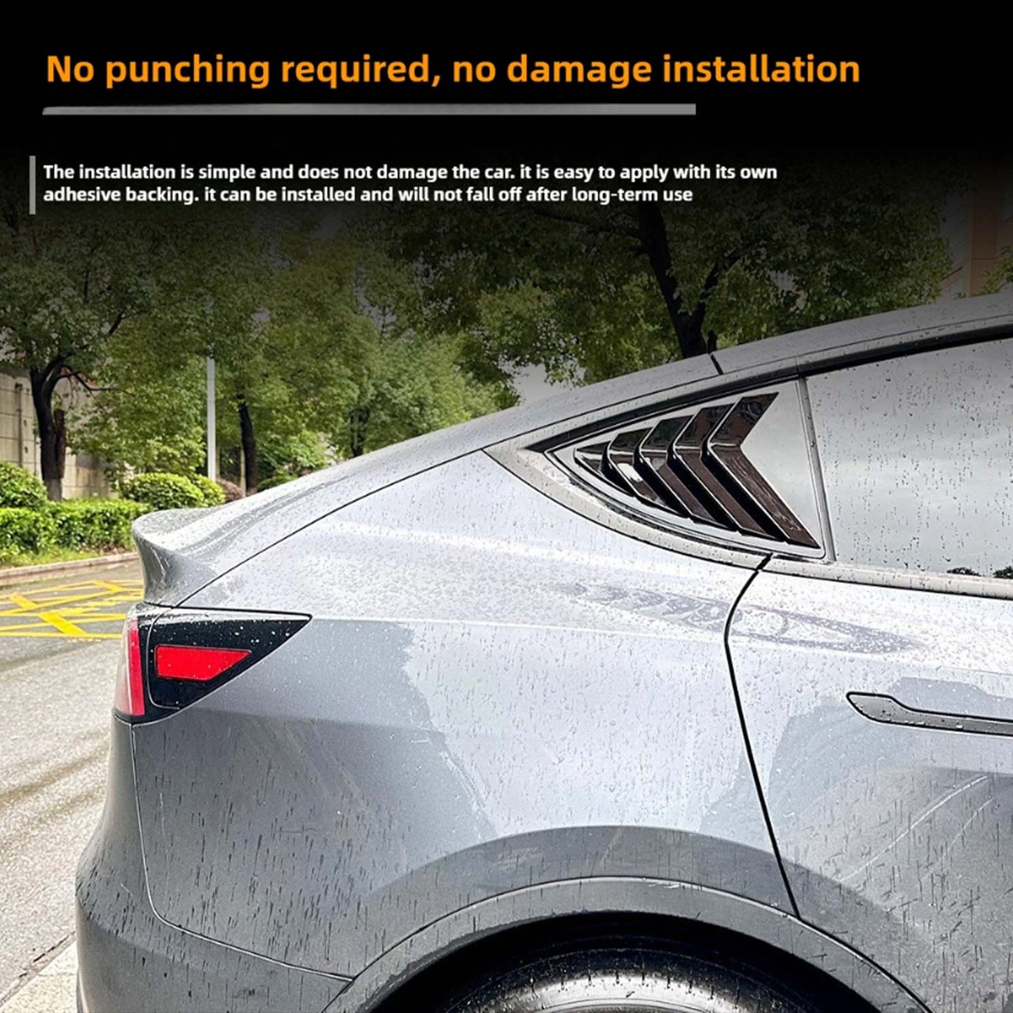 Tesla Model 3 Model Y Rear Side Window Louver Cover Vent Visor