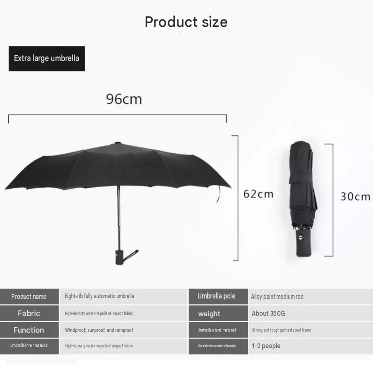 Umbrella - Automatic Folding Umbrella