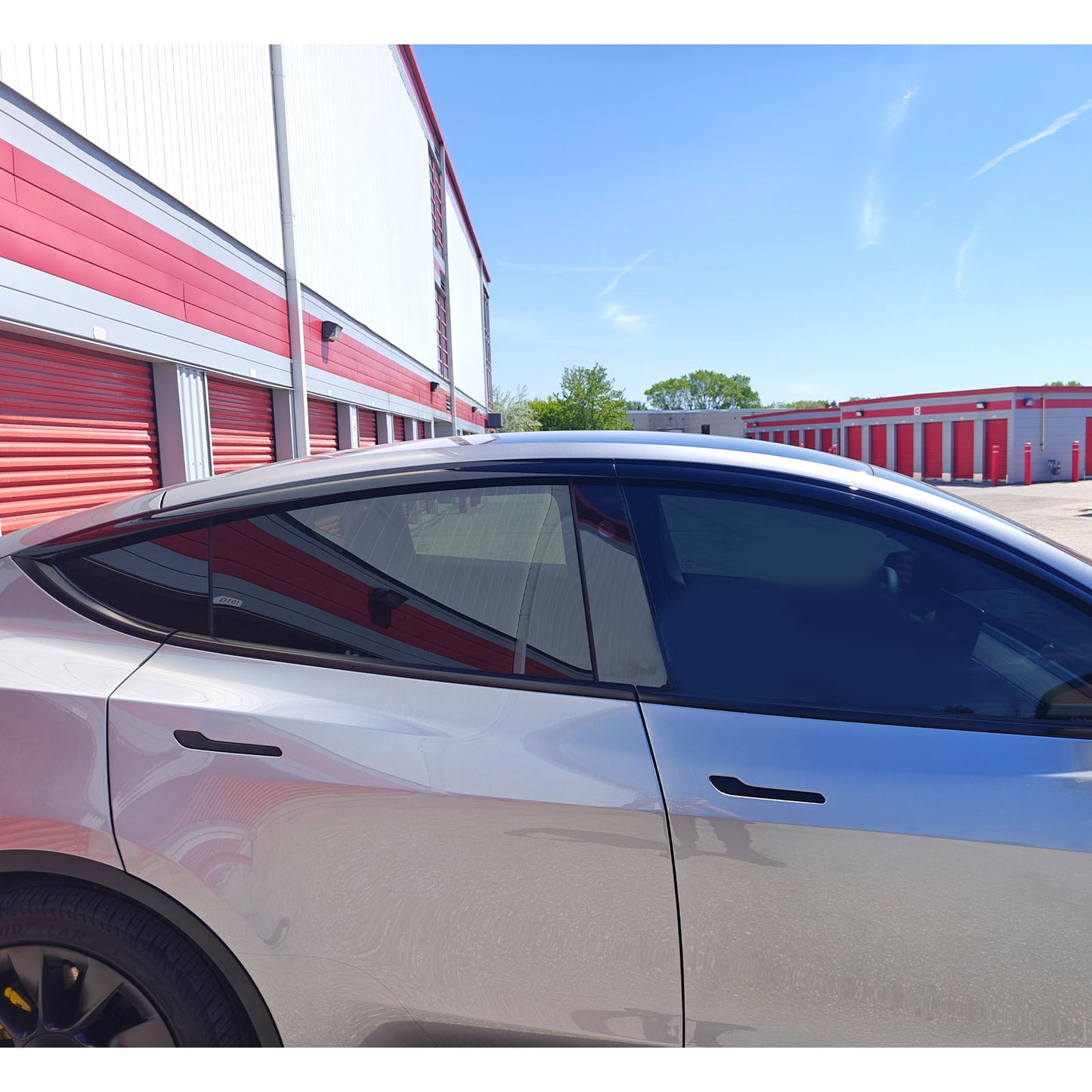 Tesla Model Y Side Window Deflector Vent Visors Gloss Black Matte black