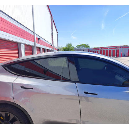 Tesla Model Y Side Window Deflector Vent Visors Gloss Black Matte black