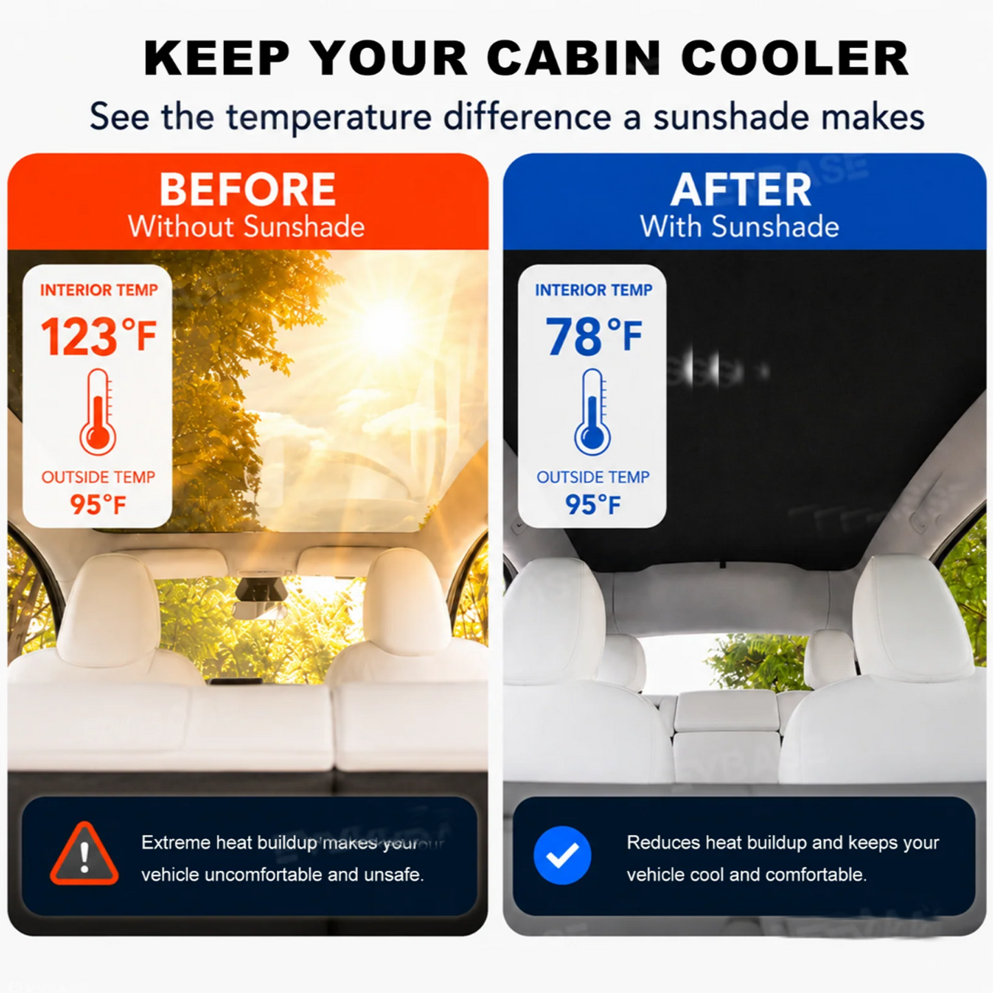 Model Y Sunshade Silicone Electrostatic Sunroof Shade Heat Insulation UV Protection