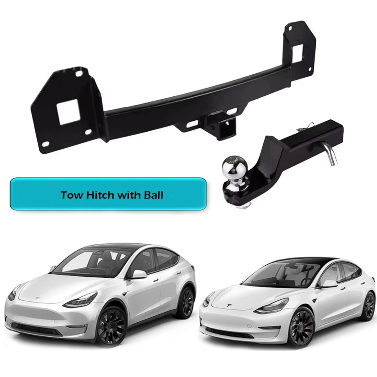 Tesla Model 3 Model Y Class 3 Trailer Hitch and Wiring Harness Kit
