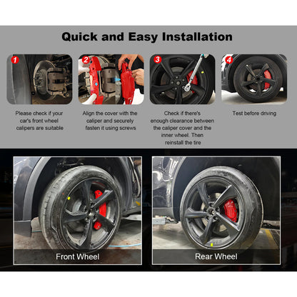 Tesla Model Y Juniper Brake Caliper Aluminum Cover Red Green
