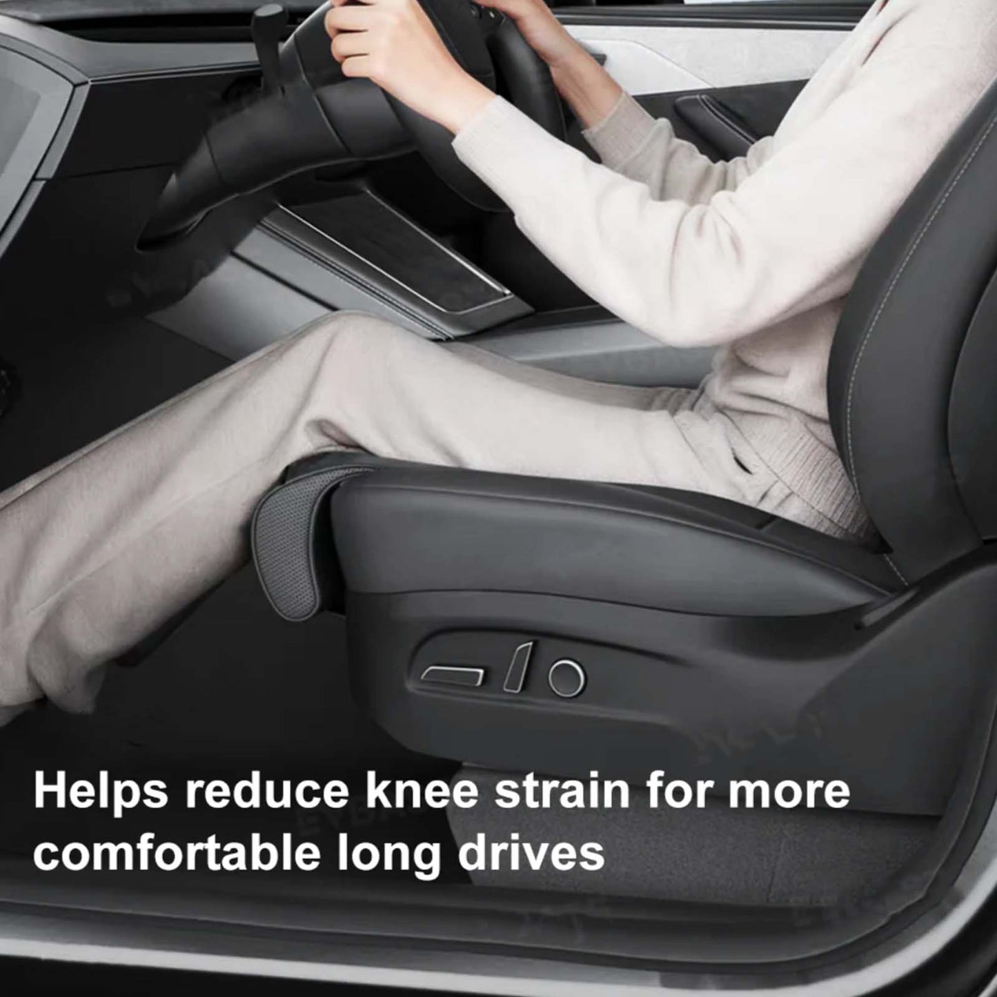 Model Y Model 3 Nappa Leather Front Seat Covers with Padded Leg Support 1PC