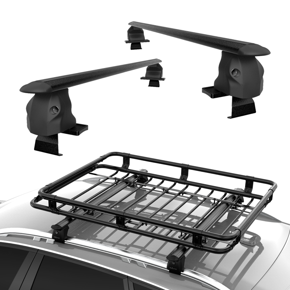 Roah Trip Heavy Duty High Quality Crossbar FLUSH / RAISED Roof Rack Crossbars Full Set Free shipping