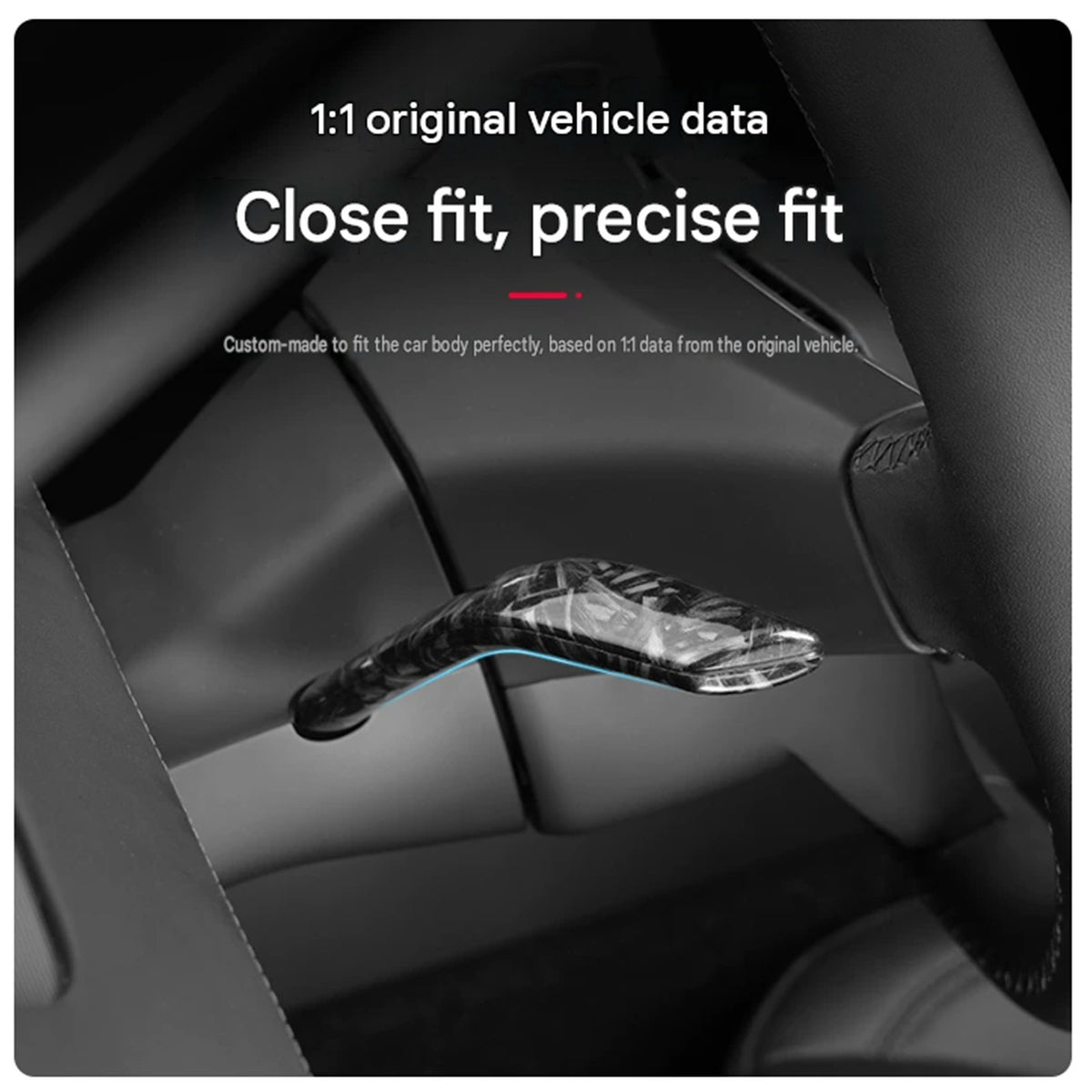 Model Y Juniper / Model 3 Highland Carbon Fiber Turn Signal Stalk Cover