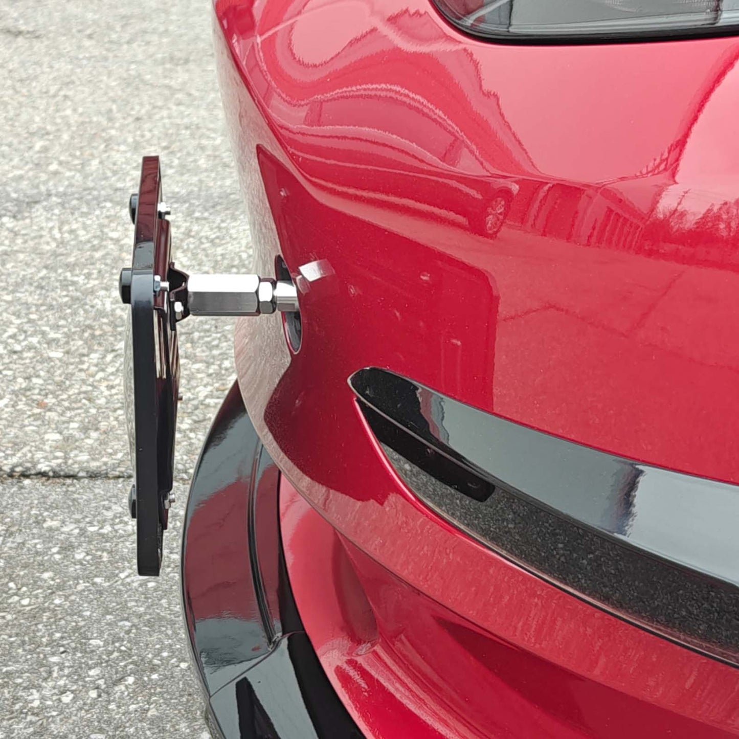 Tesla Model 3 Model Y Tow hook license plate frame