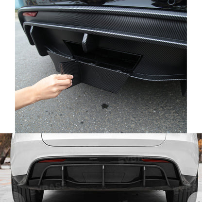 Tesla Model Y diffuser Replacement with hitch cover Gloss Black With installtion