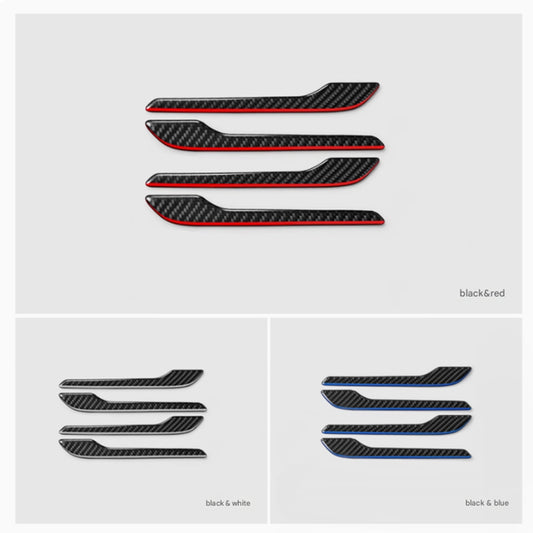Tesla Model 3 Y Door handle 3D Gloss carbon fiber Protector sticker