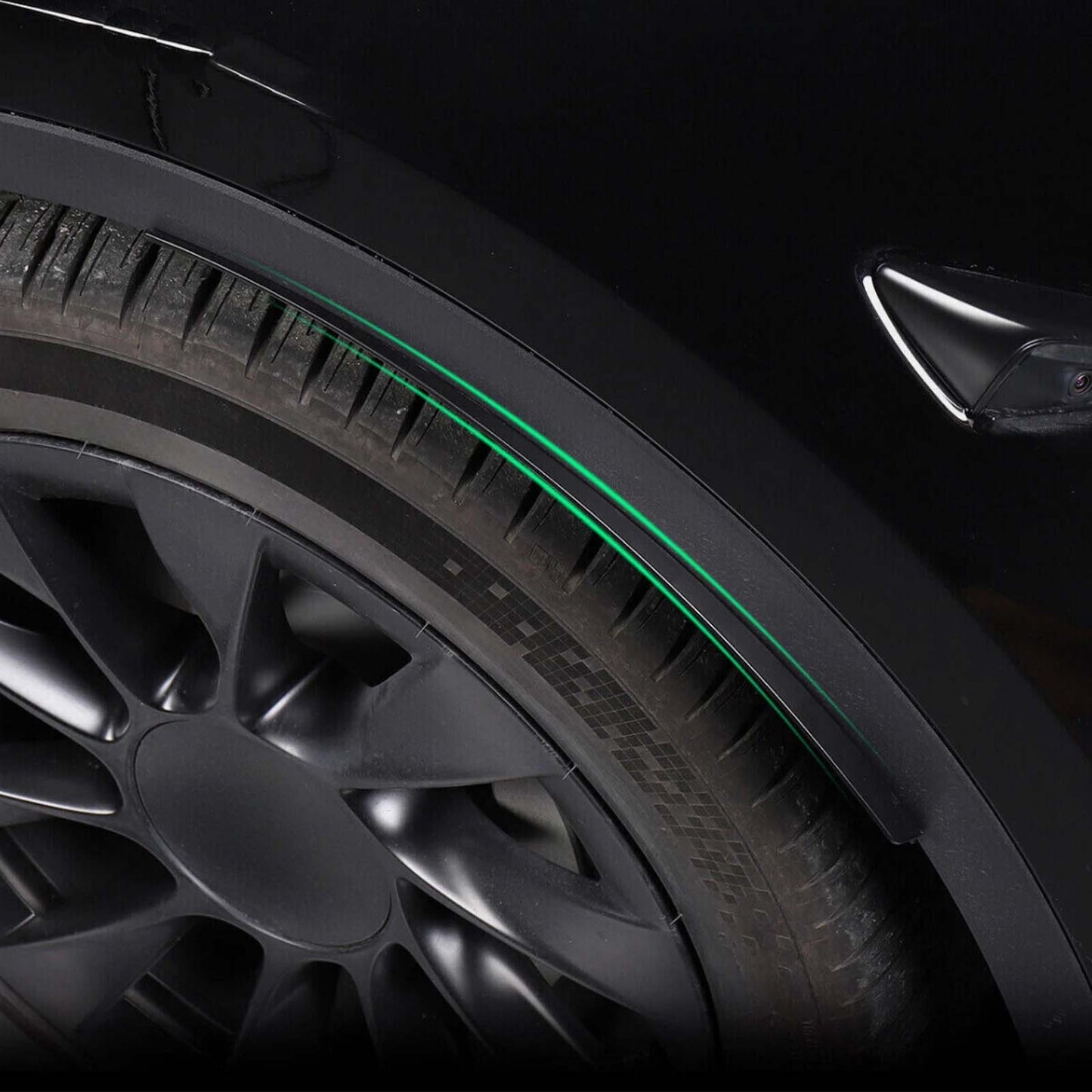 Tesla Model Y 3 Fender Flares Wheel Eyebrow Arch Mudguard Cover Matte black