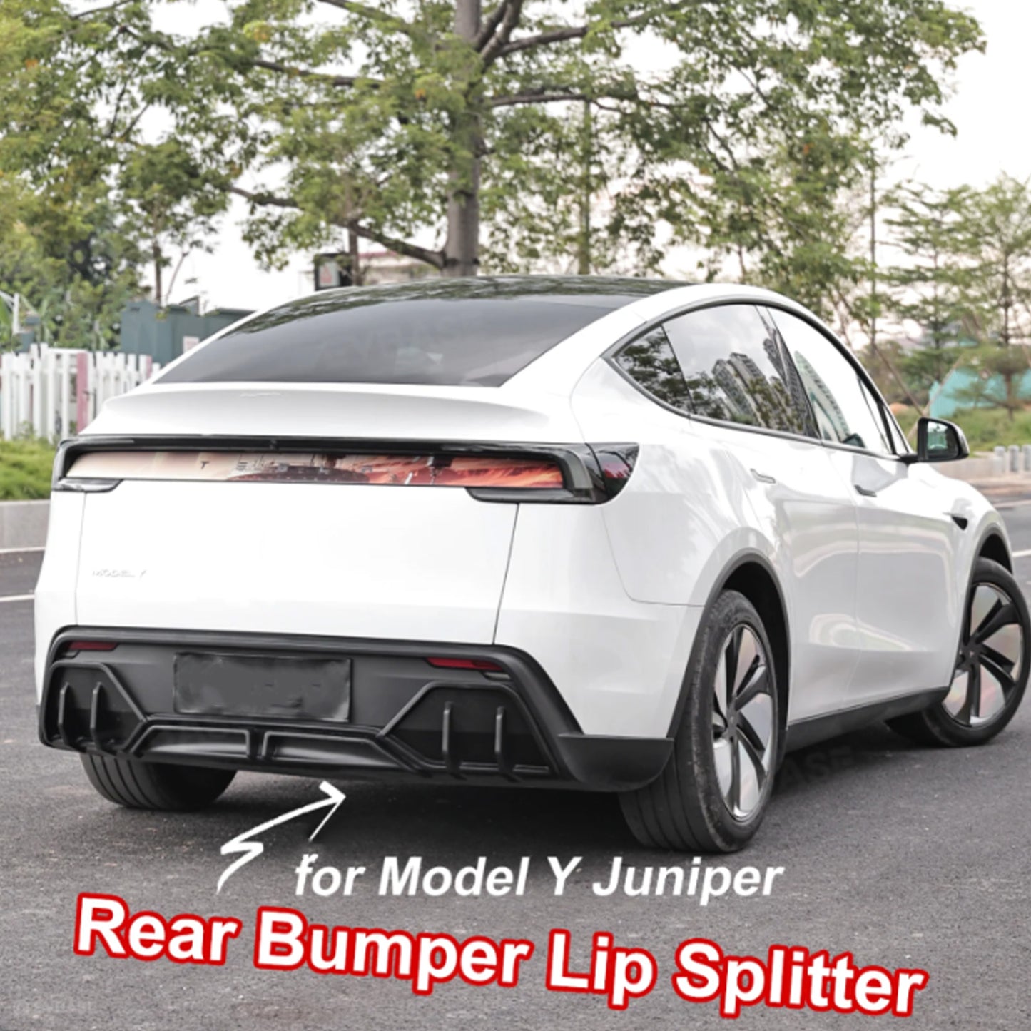 Tesla Model Y Juniper Rear Diffuser Sporty Aerodynamic Rear Bumper Lip