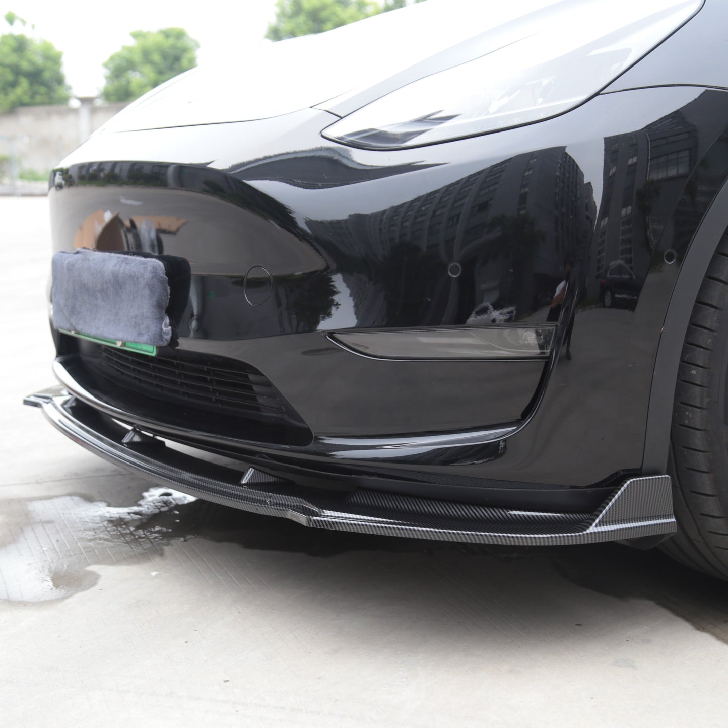 Tesla Model Y Front Bumper Lip Spoiler