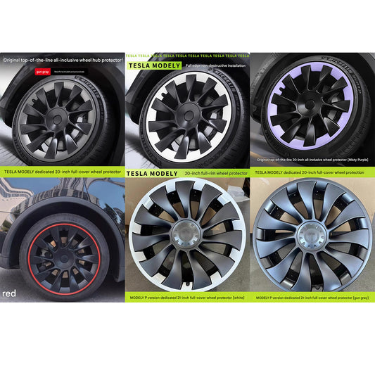 Tesla Model Y 20-21 inch Rim Protector Wheel Rim Wheel Protector 4Pcs ABS