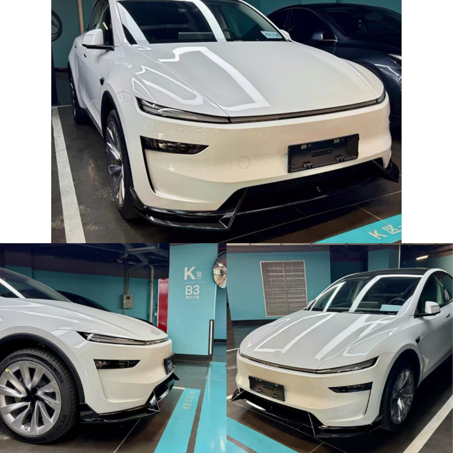 Tesla Model Y Juniper 2025+ Front Lip Spoiler V2