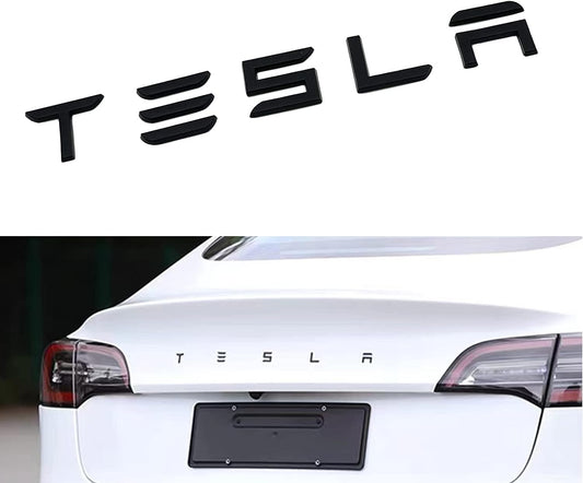 Tesla Letters Sticker Emblems Compatible with Model 3/Y/S/X with 3M Adhesive