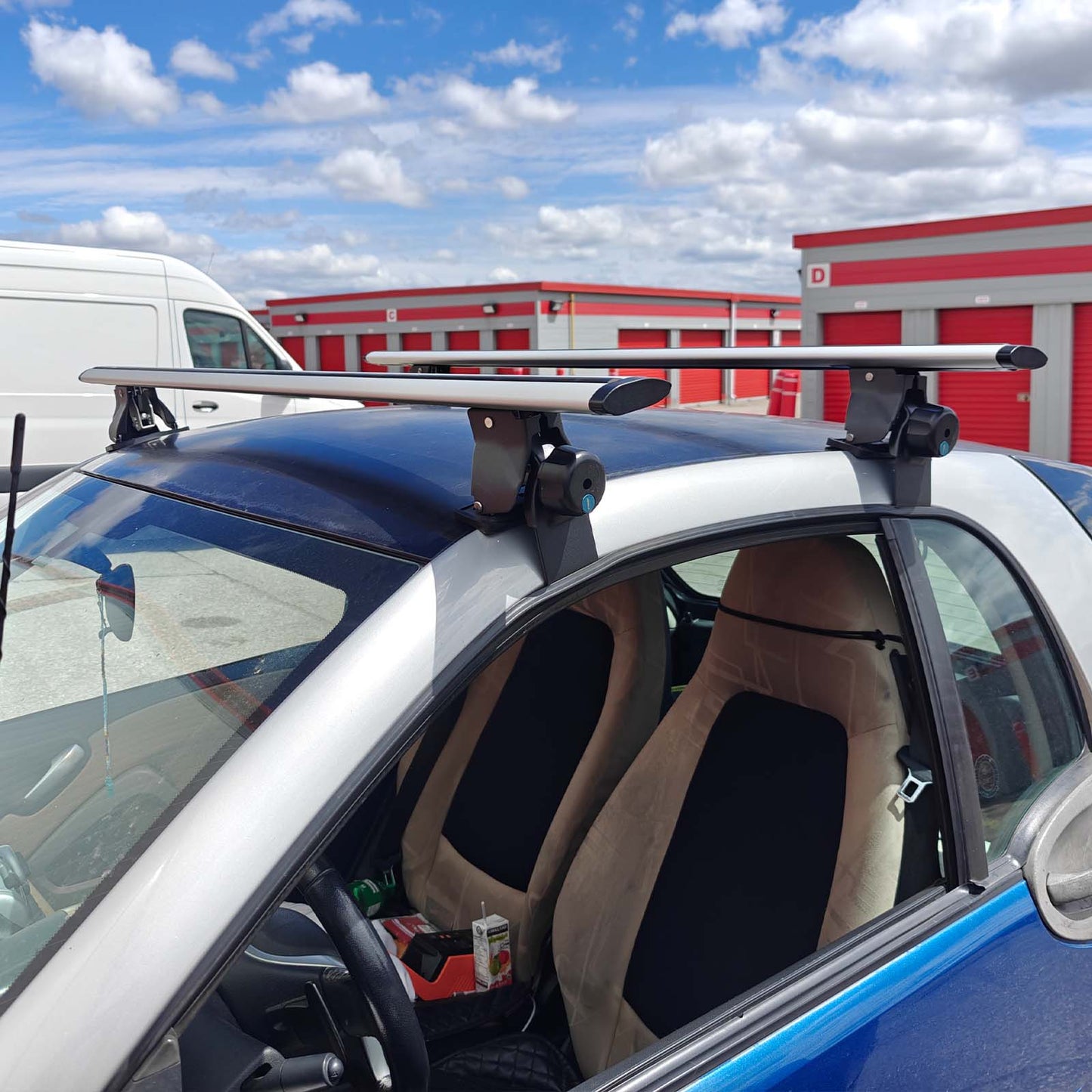 Bare Roof Universal 51-59" Aluminum Roof Rack Cross Bar Full Set