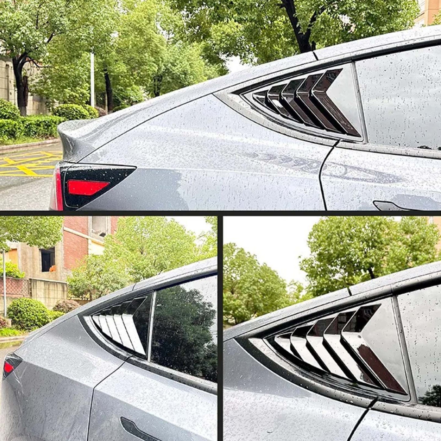 Tesla Model 3 Model Y Rear Side Window Louver Cover Vent Visor