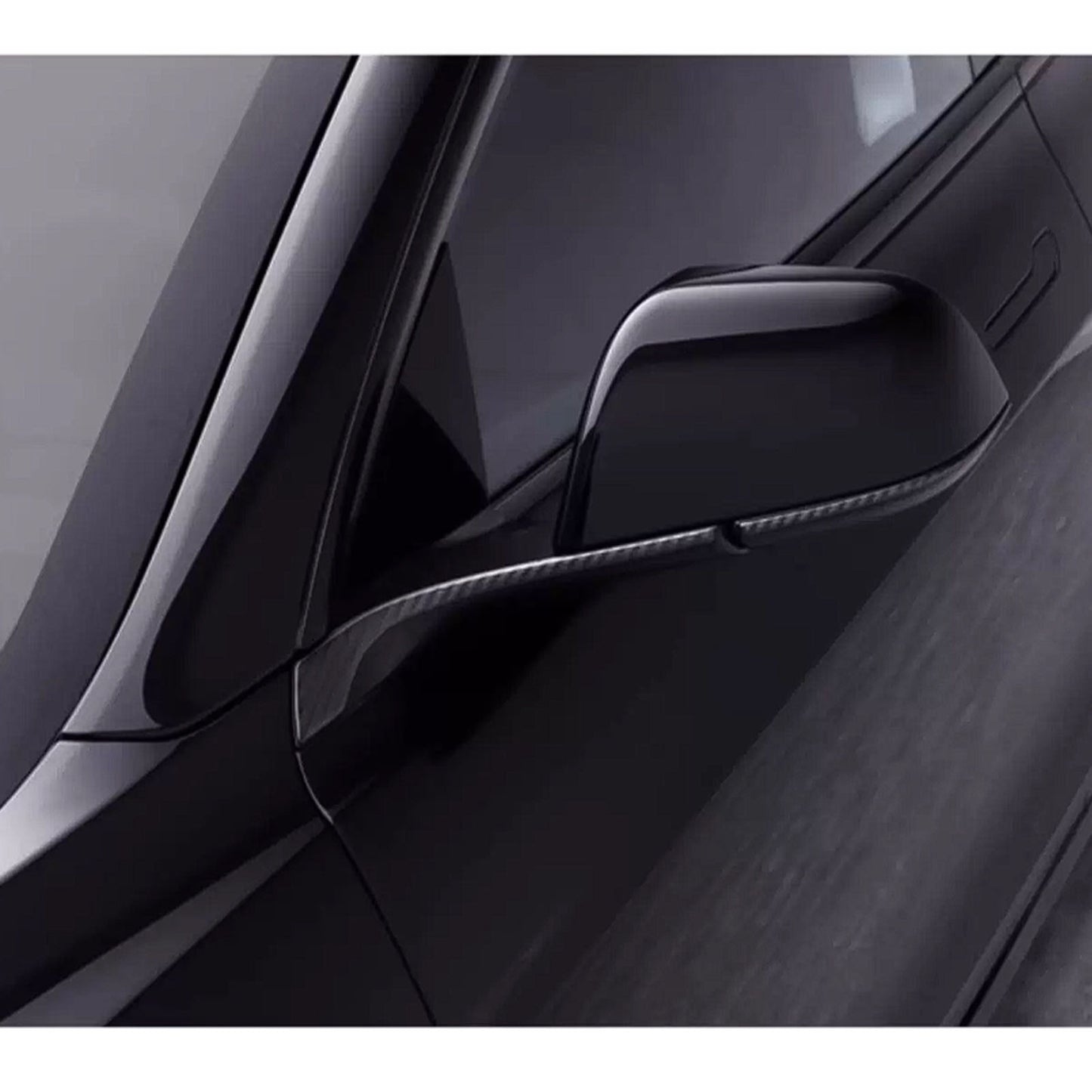 Tesla Model 3 Model Y Rearview Mirror Carbon Fiber Sports Trim Stickers anti-collision strips