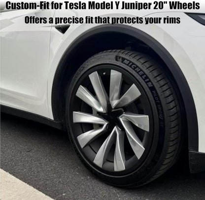 Tesla Model Y Juniper 2026+ 20 Inch Helix Wheel Rim Protector Matte Black