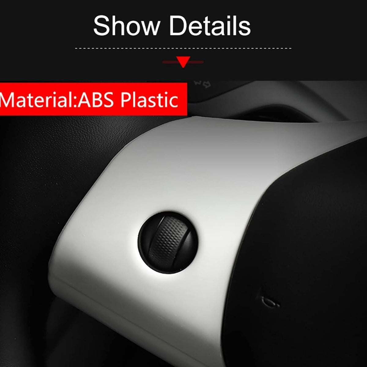 Tesla Model 3 /  Model Y  Steering Wheel Decorative Frame Stick on Protector