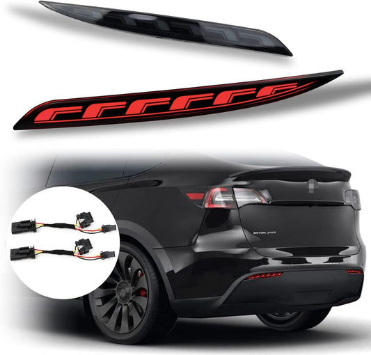 Model 3 Model Y Rear Bumper Reflector Brake Lights With Turn Signal