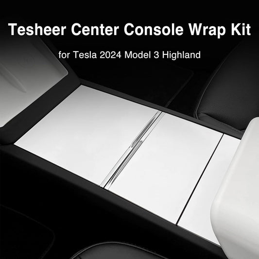 Tesla Model 3 Highland Center Console Decoration Matte White