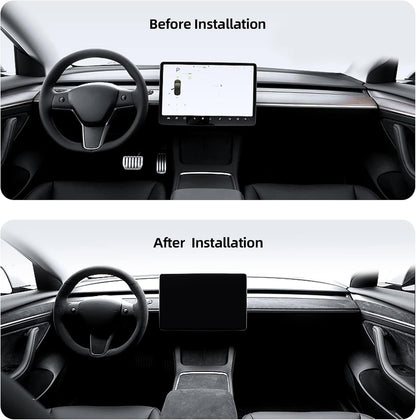 Tesla Model 3 Model Y Alcantara Dashboard Cover Wrap & Inner Front Door Trim Panel Armrest Cover