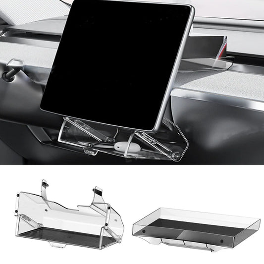 Tesla Model Y Model 3 Highland/Juniper Under Screen Storage Box Behind Screen Holder Hidden Shelf Tray