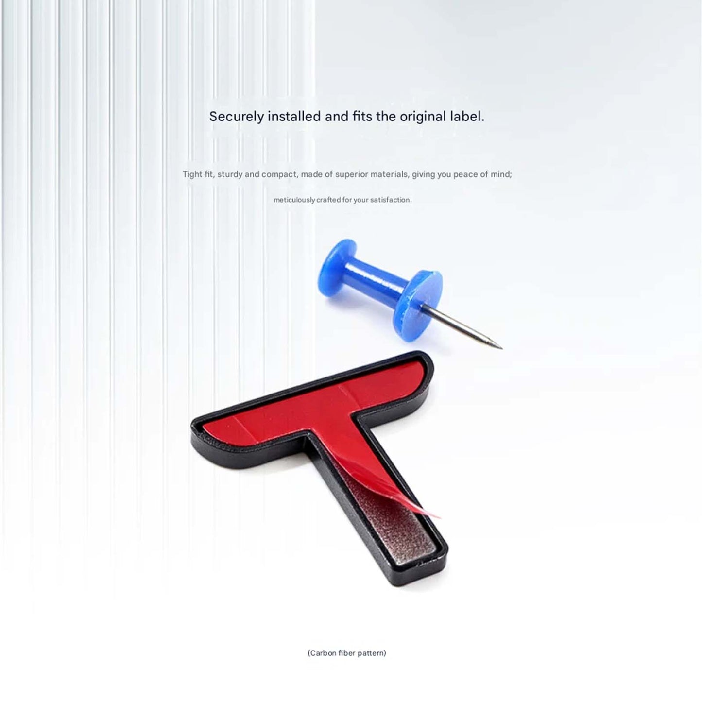 Tesla Model 3 Model Y Rear Emblem TESLA letter Logo Cover