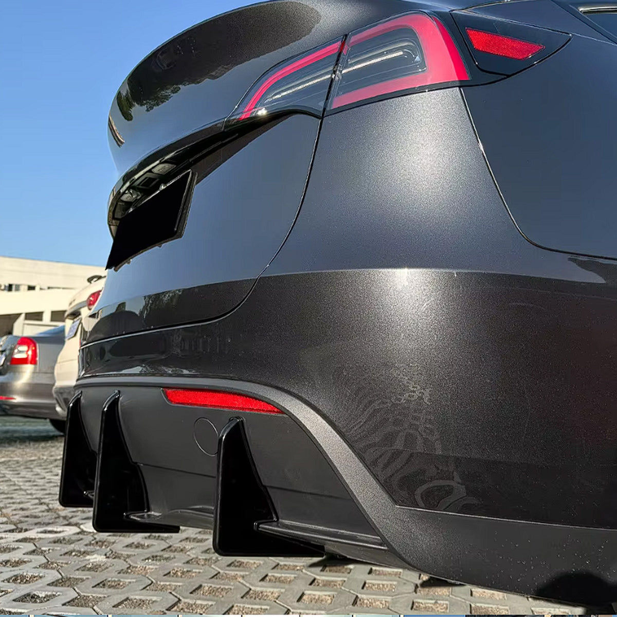 Model Y Rear Diffuser Stick on lip 4 Pcs