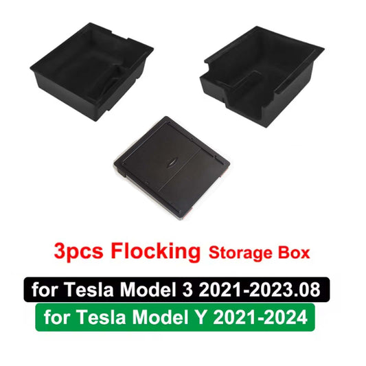 Tesla Model 3 Model Y Center Console Organizer Tray 3pcs