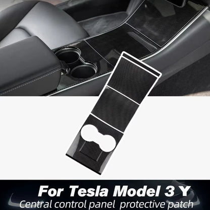 Center Console Carbon Fiber Decoration Panel ABS For Tesla Model 3 Model Y