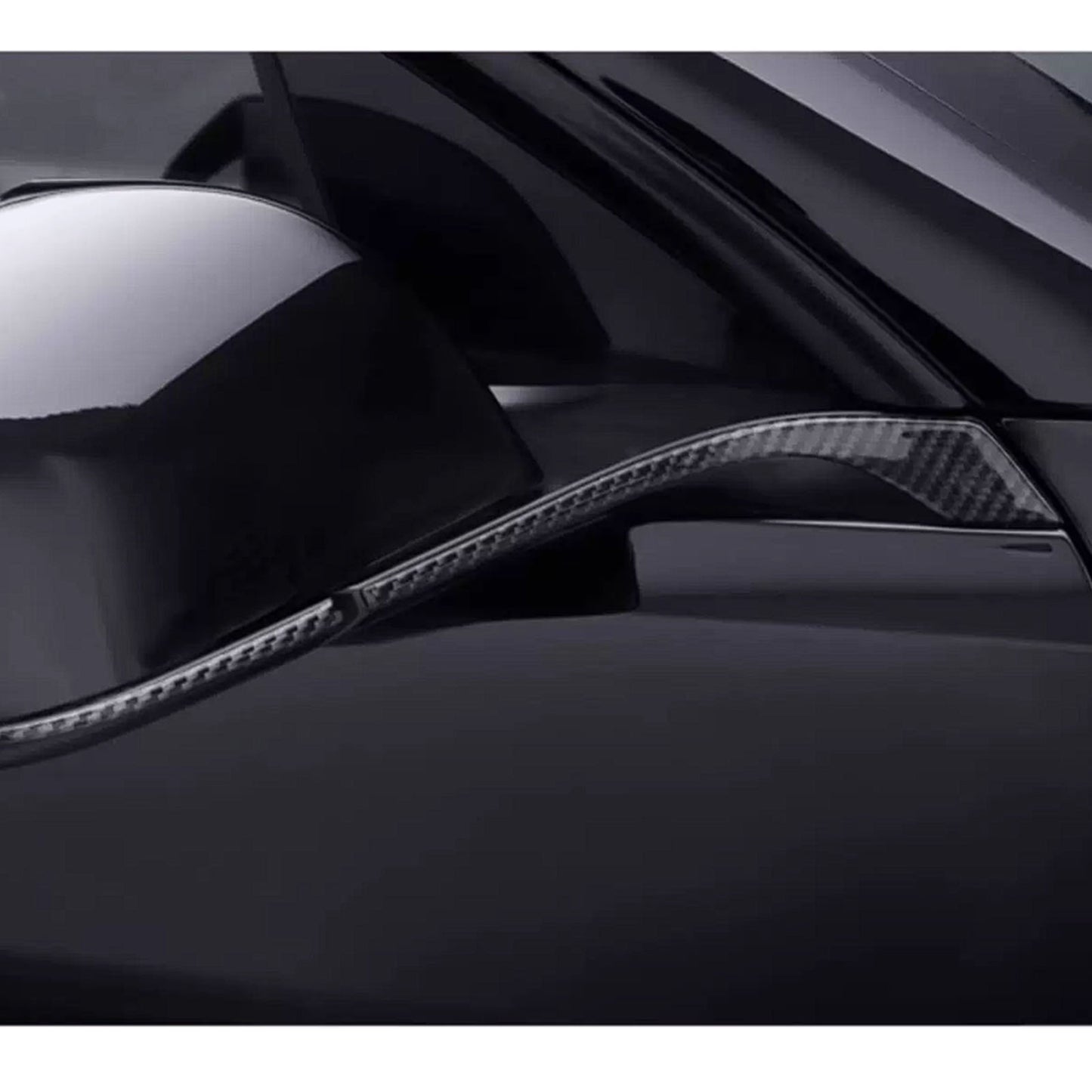Tesla Model 3 Model Y Rearview Mirror Carbon Fiber Sports Trim Stickers anti-collision strips