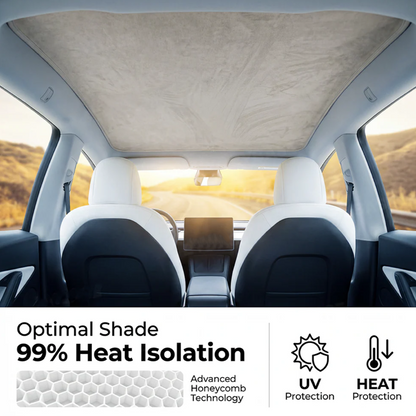 Model Y Sunshade Silicone Electrostatic Sunroof Shade Heat Insulation UV Protection