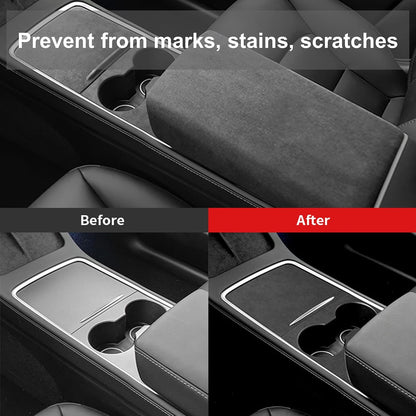 Tesla Model 3 / Model Y Alcantara Armrest Cover