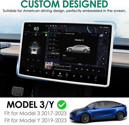 Tesla Model 3 Model Y Screen Silicone Frame Screen Edge Protector