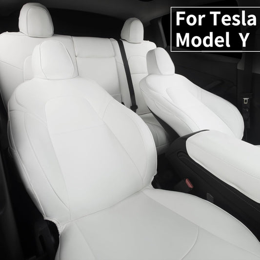 Tesla  Model Y Leather Seat Covers Full Set Seat Protector Covers