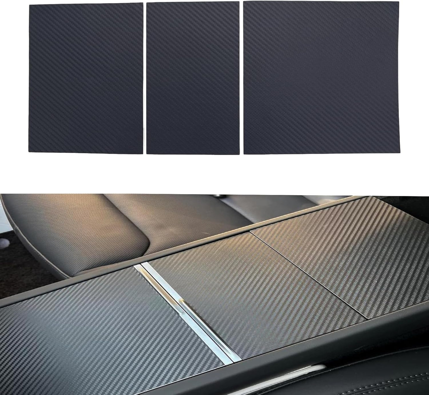 Tesla Model 3 Highland Center Console Decoration Carbon Fiber