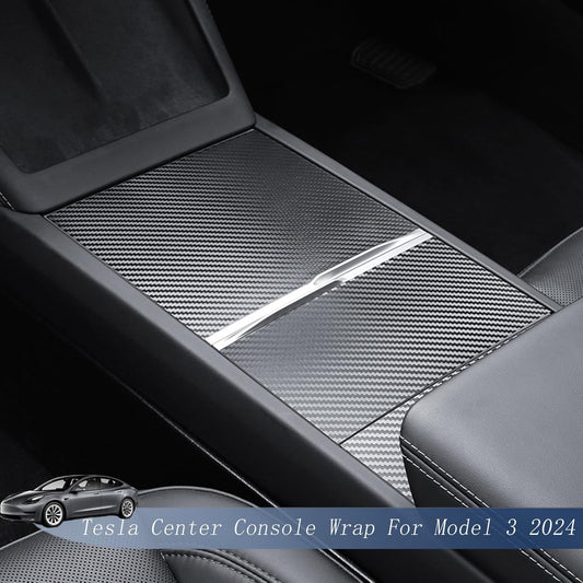 Tesla Model 3 Highland Center Console Decoration Carbon Fiber